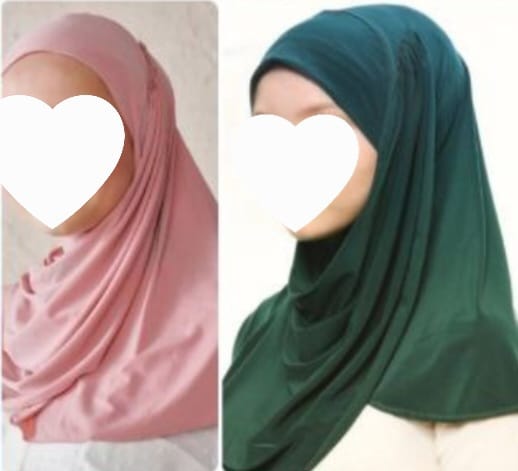 Hijab für Mädchen asymetrisch