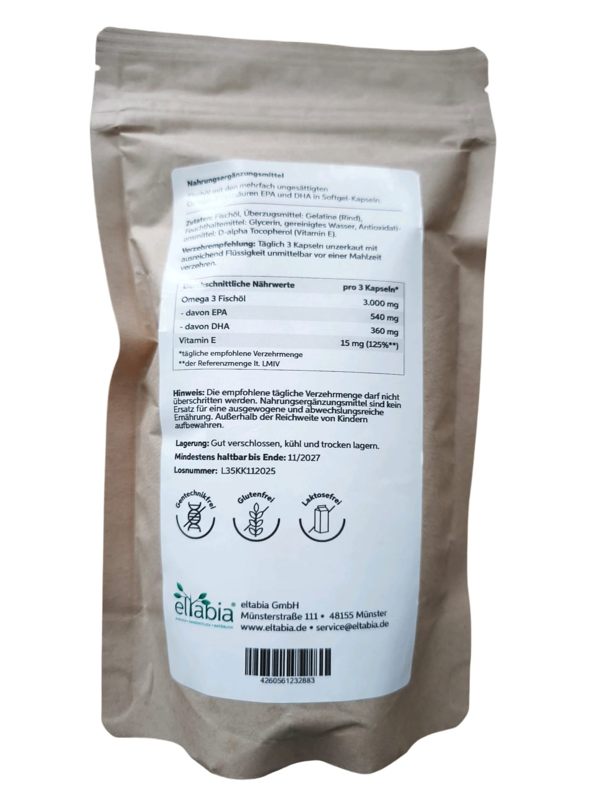 Omega 3 Fischöl Kapseln 1000mg 200 Kapseln