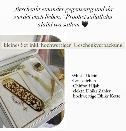 Kleines Geschenkset weiss /schwarz