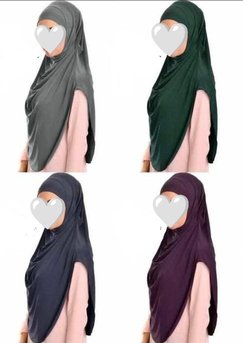 Khimar Viskose Praktik abgerundet