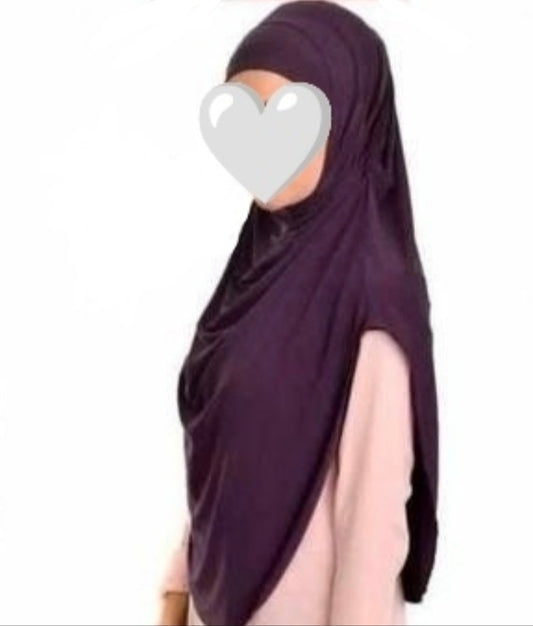 Khimar Viskose Praktik abgerundet