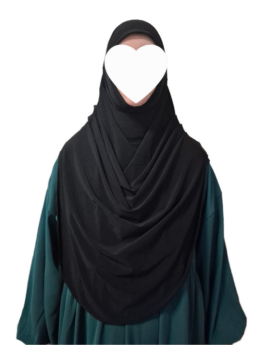 Khimar Jersey Praktik abgerundet